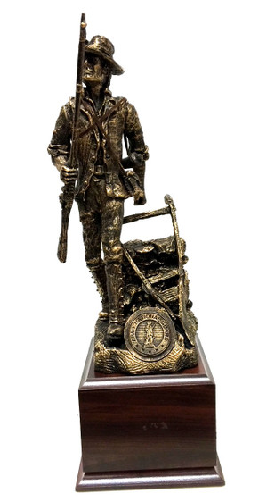 Military Statue National Guard Minuteman Statue 17" Tall