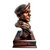 Stunning large Peacekeeper Military Statue Bust featuring Air Force Security Forces personnel insignia, set on a laminated cherry base measuring 7" long, 5" wide, and 2" high. Includes a 6" wide by 1-1/4" high engraving plate.