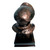 Stunning large Peacekeeper Military Statue Bust featuring Air Force Security Forces personnel insignia, set on a laminated cherry base measuring 7" long, 5" wide, and 2" high. Includes a 6" wide by 1-1/4" high engraving plate.