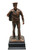 Highly detailed 11.5" tall bronze tone Navy Sailor military statue mounted on black base, with free engraving.