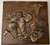 Female Soldier Medic Wall Plate, 8.5" x 8" x 1" with mounting hanger. Features caduceus symbol and complimentary engraving.