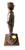 18-1/4 inches tall Soldier at parade rest military statue male mounted on 7"L x 7"W x 1-1/2"H laminated cherry base with free engraving.