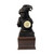 Soldier military statue bust with eagle and medallion holder mounted on a laminated cherry base 5-1/2 inches long x 5-1/2 inches wide x 4 inches tall.  Completed set is 13 inches tall.