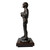 19" tall "the Tanker" military statue mounted on a 7"W x 7"D x 2"H laminated cherry base.