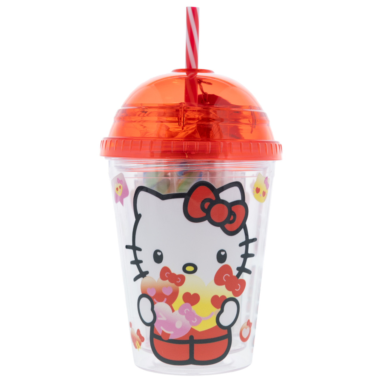 Hello Kitty Creative Juice Milk Glass Cup With Lid Straw Bubble Tea Cup  Transparent Coffee Cup High Borosilicate Glass Drinkware