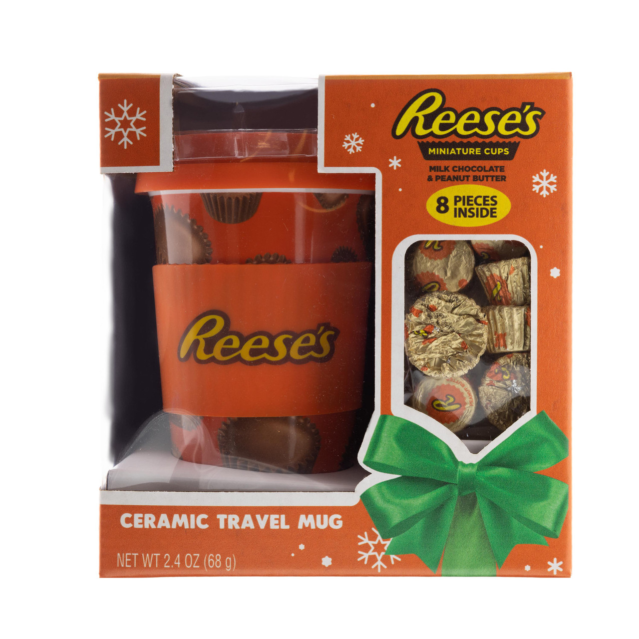 Milk Chocolate Cocoa & Mug Gift Set, Red Ribbon