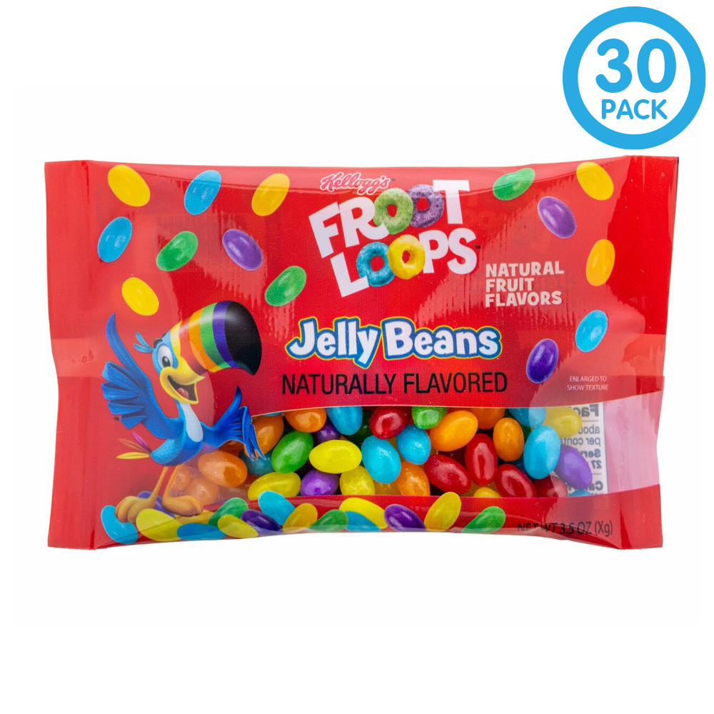 Froot Loops 3.5oz Bag of Jelly Beans(Case of 30)