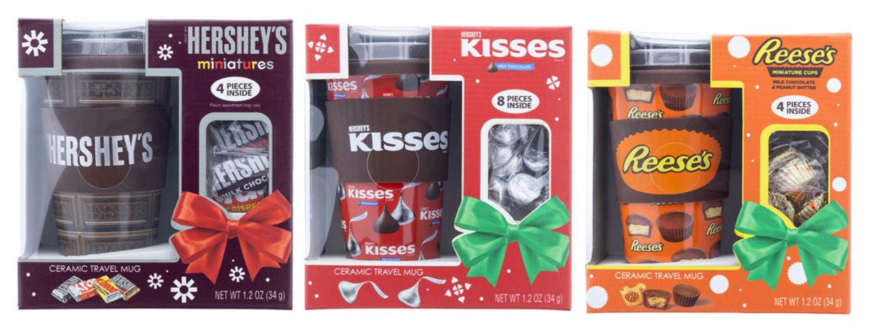 Hershey's and Reese's Mug and Plush Gift Set with Candy
