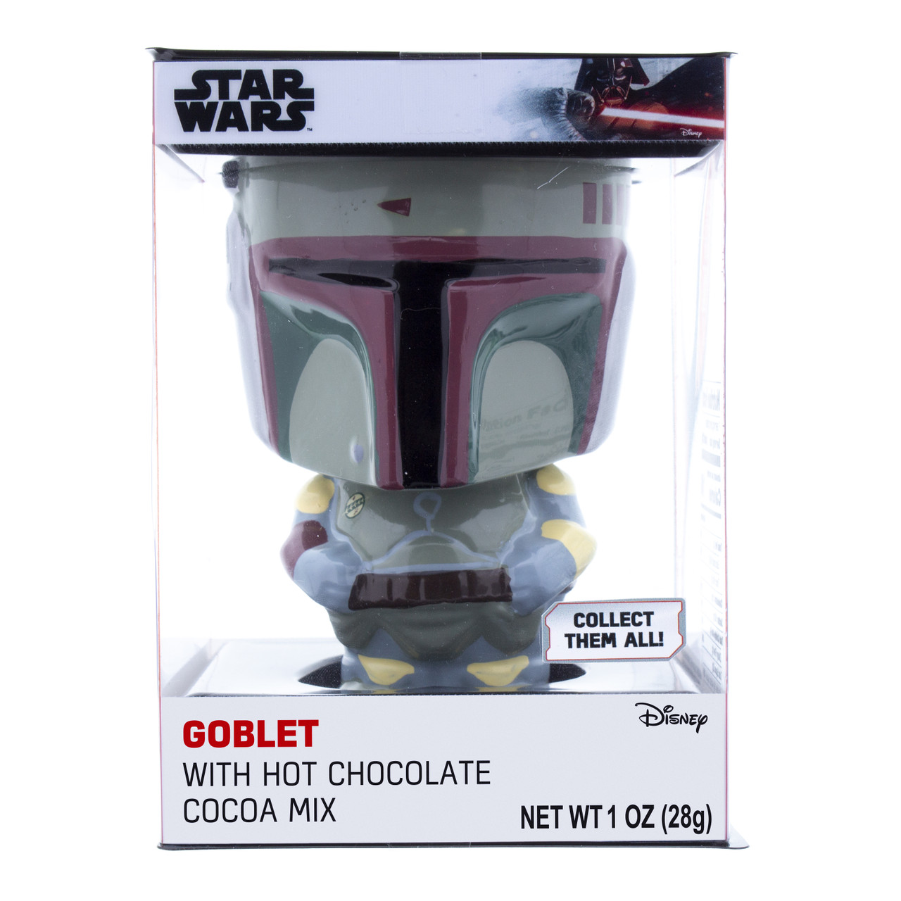 Disney Star Wars Darth Vader Ceramic Collectible Goblet + Chocolate Fudge  Cocoa Mix Set!