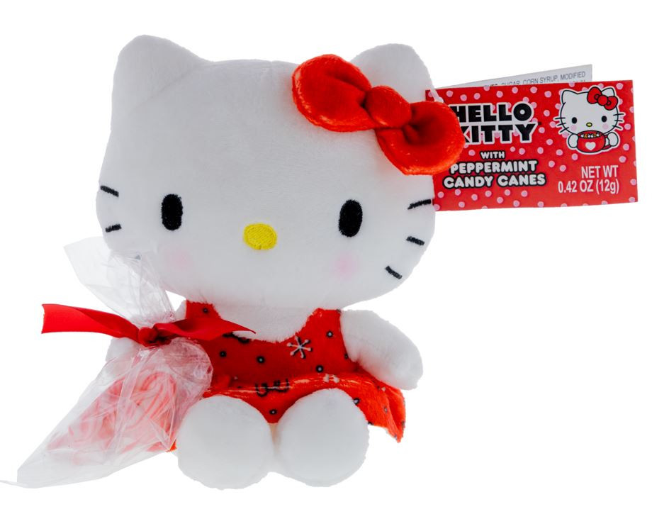 fluffy hello kitty plush