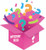 Pink Mystery Box from Galerie Candy & Gifts filled with unknown surprises. $60 Value