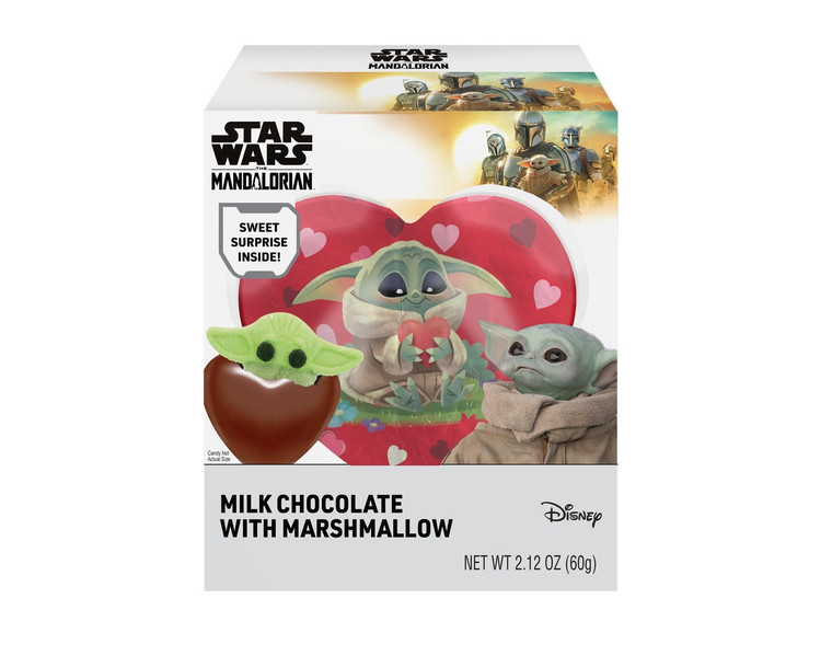 Star Wars Grogu Chocolate Heart & Marshmallow (Case of 8)