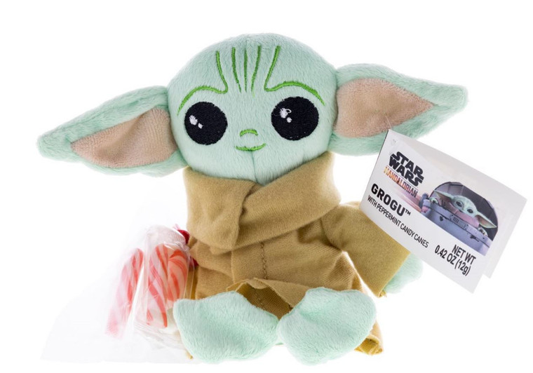 Star Wars The Mandalorian Grogu Christmas Plush with Candy Canes (Case of 6)