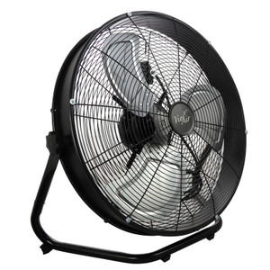 Vie Air 20 Inch 3 Speed Motor Metal Floor Drum Fan in Black D970-VA-20W