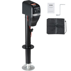 Electric Trailer Jack, Power Tongue Jack Weight Capacity 4000 lbs, 9.84"-33.85" Electric Tongue Jac E415-DDTCQJ4000LBSRJ5DV9