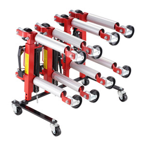 Car Dolly Rack, Storage Rack with 360?° Rotatable Wheels, Hydraulic Ratchet Trolley Jack Stand Orga E415-LSBYCCFJCF4GTF38XV0