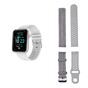 Color: GRAY - Advanced Smartwatch With Three Bands And Wellness + Activity Tracker K290-39484485304406