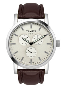 Timex Men's Elevated Classic Leather Strap Watch G818-TW2U24400