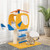Indoor Small Aviation-themed Cat Tree Cat Tower with Helicopter Top Perch-Yellow B593-PV10218