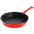 MegaChef Enameled Round 8 Inch PreSeasoned Cast Iron Frying Pan in Red D970-MCCE-8RED