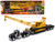Kenworth W900 Truck with Lowboy Trailer Black and Crane Yellow "Long Haul Trucker" Series 1/32 Diec F977-11293E