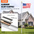 25FT Sectional Flag pole Kit, Heavy Duty Aluminum Alloy in Ground Flag poles for Outside, 3 Display E415-QGTJTJSFDYS2ECU4LV0