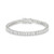 Princess Cubic Zirconia Tennis Bracelet R599-B01025R-C01-7IN
