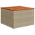 Garden Table Beige and Brown PE Rattan Small Durable A949-366064
