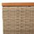 Garden Table Beige and Brown PE Rattan Small Durable A949-366064