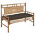 Garden Bench Taupe Bamboo Large Durable Garden Bench A949-3063899