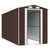 Garden Shed Dark Brown Galvanized Steel Large Durable A949-3147463