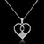 TS062 - Rhodium 925 Sterling Silver Necklace with AAA Grade CZ  in Clear A874-TS062