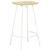 Bar Stool Set of 4 Bleached wood and white A949-320650