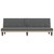 Sofa Bed Dark Grey Polyester, Plywood, Foam, Plastic Medium A949-351864