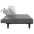 Sofa Bed Dark Grey Polyester, Plywood, Foam, Plastic Medium A949-351864