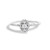 14K White Gold 1/5 Cttw Diamond Oval Shape With Halo Engagement Ring (H-I Color, I1-I2 Clarity) - S N162-022897R600