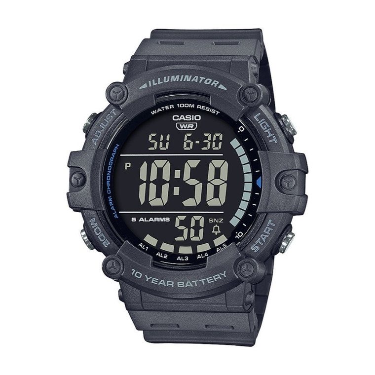 Casio Men's AE1500WH-8AV Wide Face Black Digital Grey Resin Strap Watch G818-AE1500WH-8BV