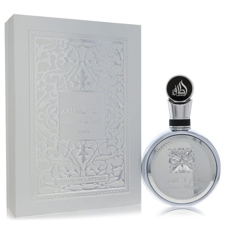 Lattafa Fakhar Platin by Lattafa Eau De Parfum Spray (Unisex) 3.4 oz (Men) V728-568738