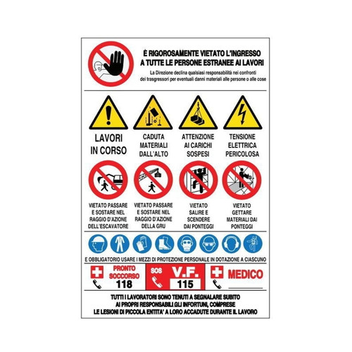 Segnaletica per cantieri edili