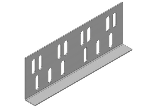 Accessorio tipo AC -  Zincato a caldo - GIUNTO RETTILINEO - G00 - 190 x 45 sp= 1.5  mm  - asolata e ribordata