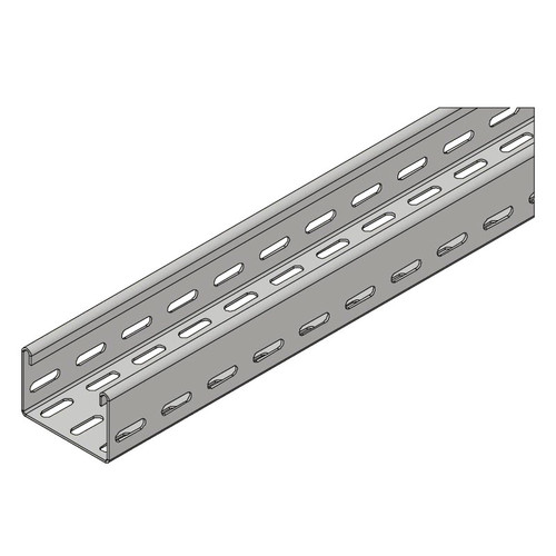 Passerella tipo AR - AISI 316L - ELEMENTO RETTILINEO 75 x 50 x 3000 mm Sp=1mm - asolata e ribordata