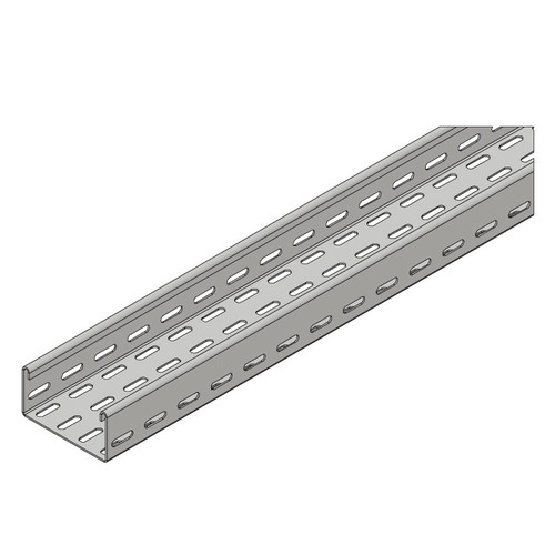 Passerella tipo AR - AISI 316L - ELEMENTO RETTILINEO 100 x 50 x 3000 mm sp=1mm - asolata e ribordata