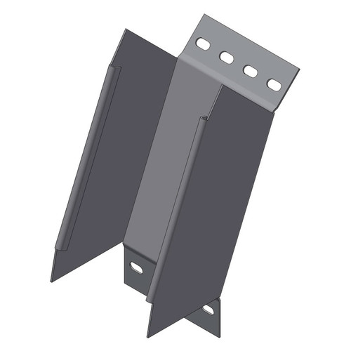 Passerella tipo AR -  Zincato a caldo -  45° CURVA DISCESA  100 x 75 x R=150 mm sp= 1.5 mm  - asolata e ribordata