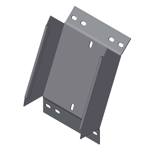 Passerella tipo AR -  Zincato a caldo -  45° CURVA DISCESA  150 x 50 x R=150 mm sp= 1.5 mm  - asolata e ribordata