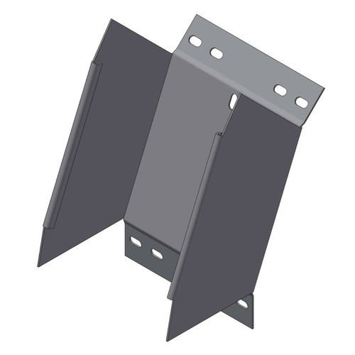 Passerella tipo AR -  Zincato a caldo -  45° CURVA DISCESA  150 x 100 x R=150 mm sp= 1.5 mm  - asolata e ribordata