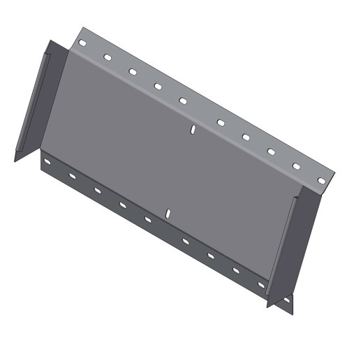 AR FOR. RIBORD. ZINC. CALDO C.45° DISCESA 500 x 050 R=150mm. Th=1,5mm