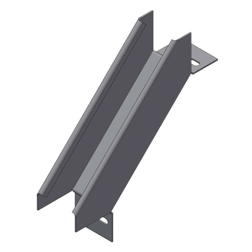 Passerella tipo AR -  Zincato a caldo -  90° CURVA DISCESA 50 x 50 x R=150 mm sp= 1.5 mm  - asolata e ribordata