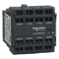 Blocco contatti ausiliari TeSys - 4 NO - Morsetti a vite