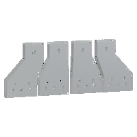 Attacchi a squadraper contattore TeSys Giga 4P LC1G360-800 80mm