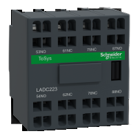 Blocco contatto ausiliario TeSys - 2NO + 2NC - Terminali a molla